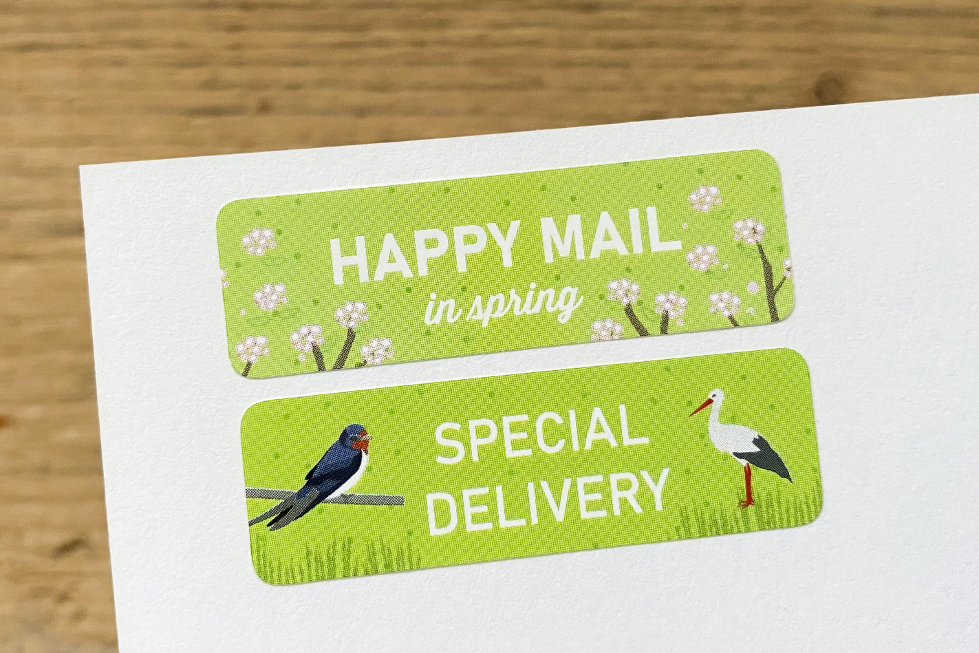 Fresh Spring Mail Sticker Set 60 pieces