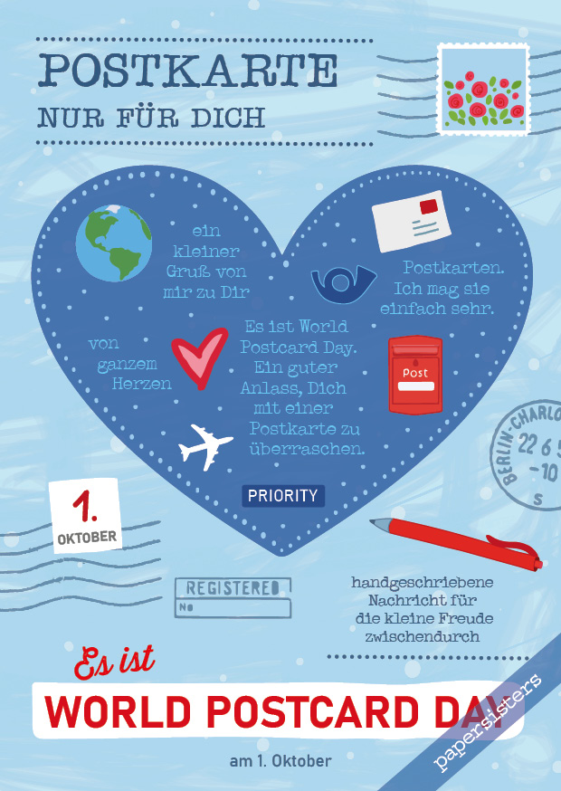 papersisters-Es-ist-World-Postcard-Day-Postkarte-postcard Es ist World Postcard Day
