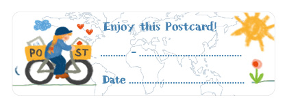 S* Sticker Postcard ID Enjoy this postcard 65x21 5er