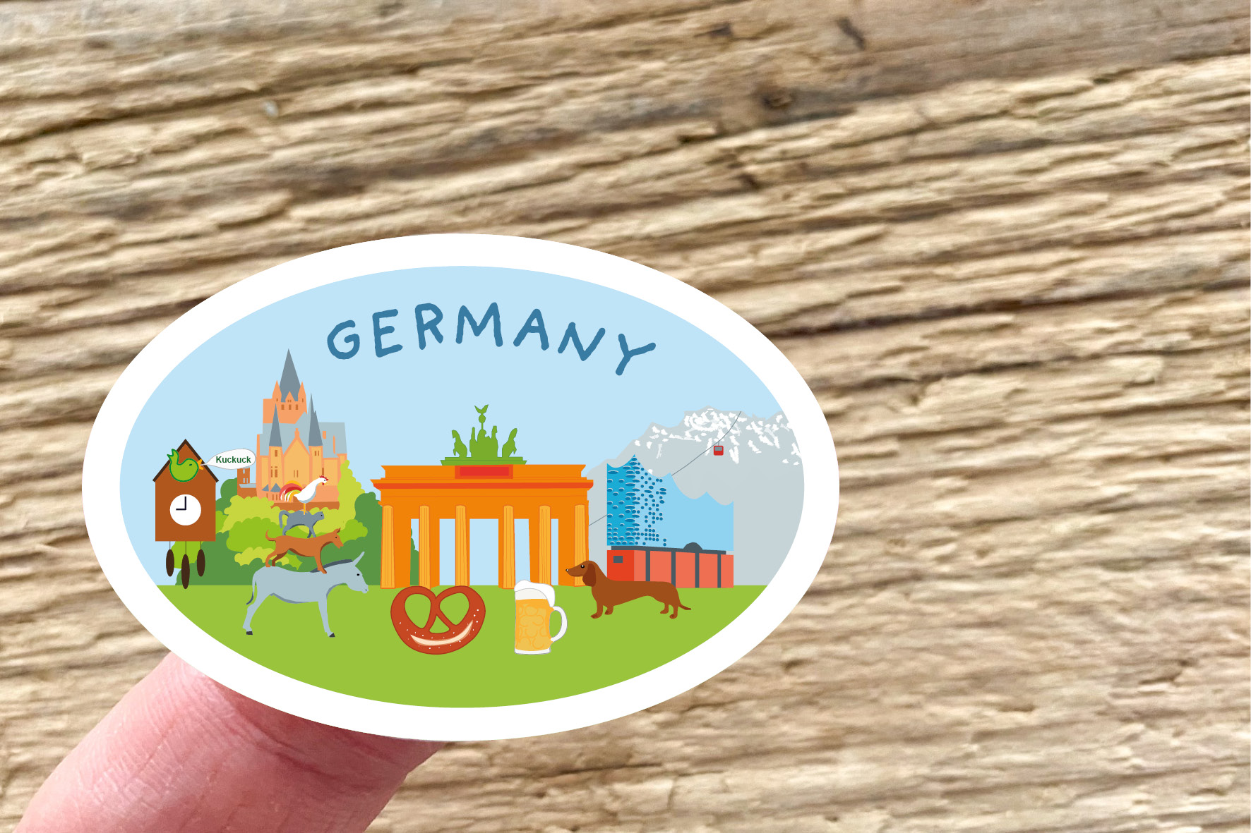 Travel Germany Sticker Set