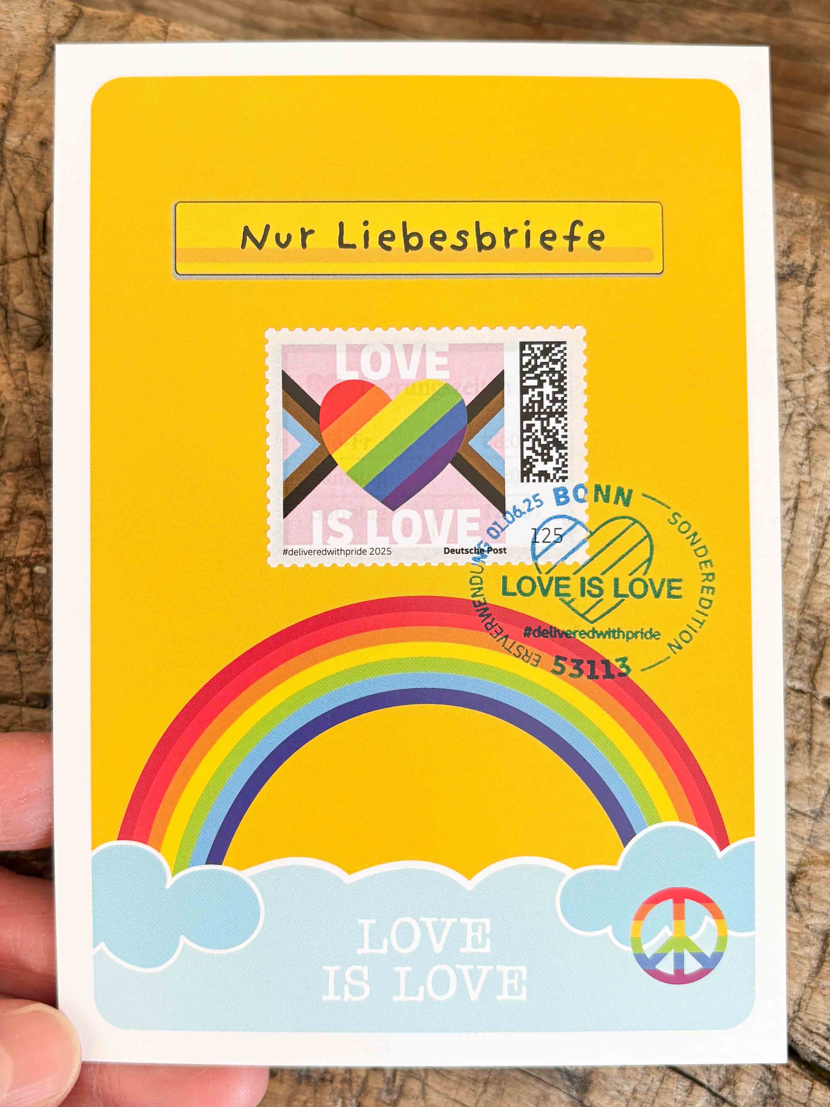 Maximum Postcard Mailbox Love is Love