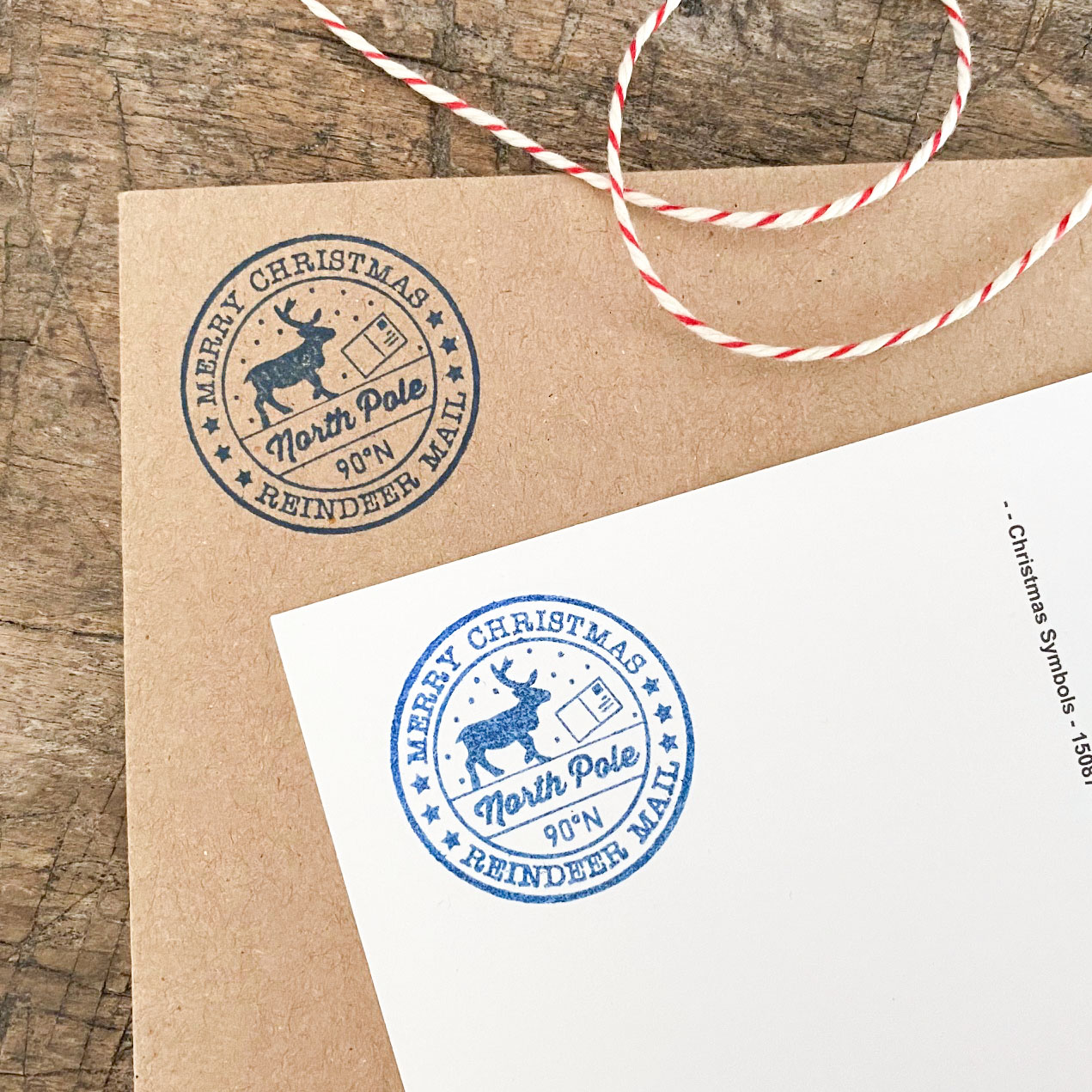 Poststempel Merry Christmas Reindeer Mail