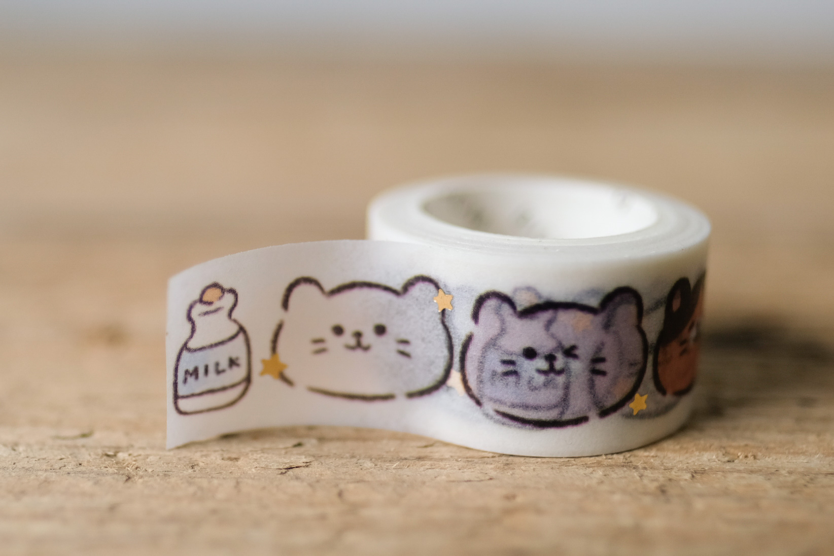 Masking Tape Glitter Cats