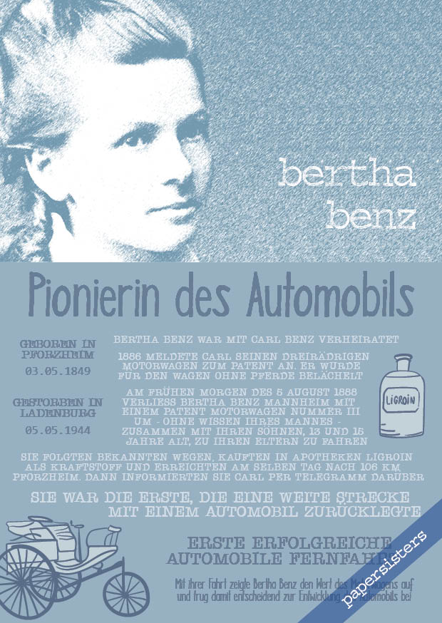 Bertha Benz  * Frauen * 