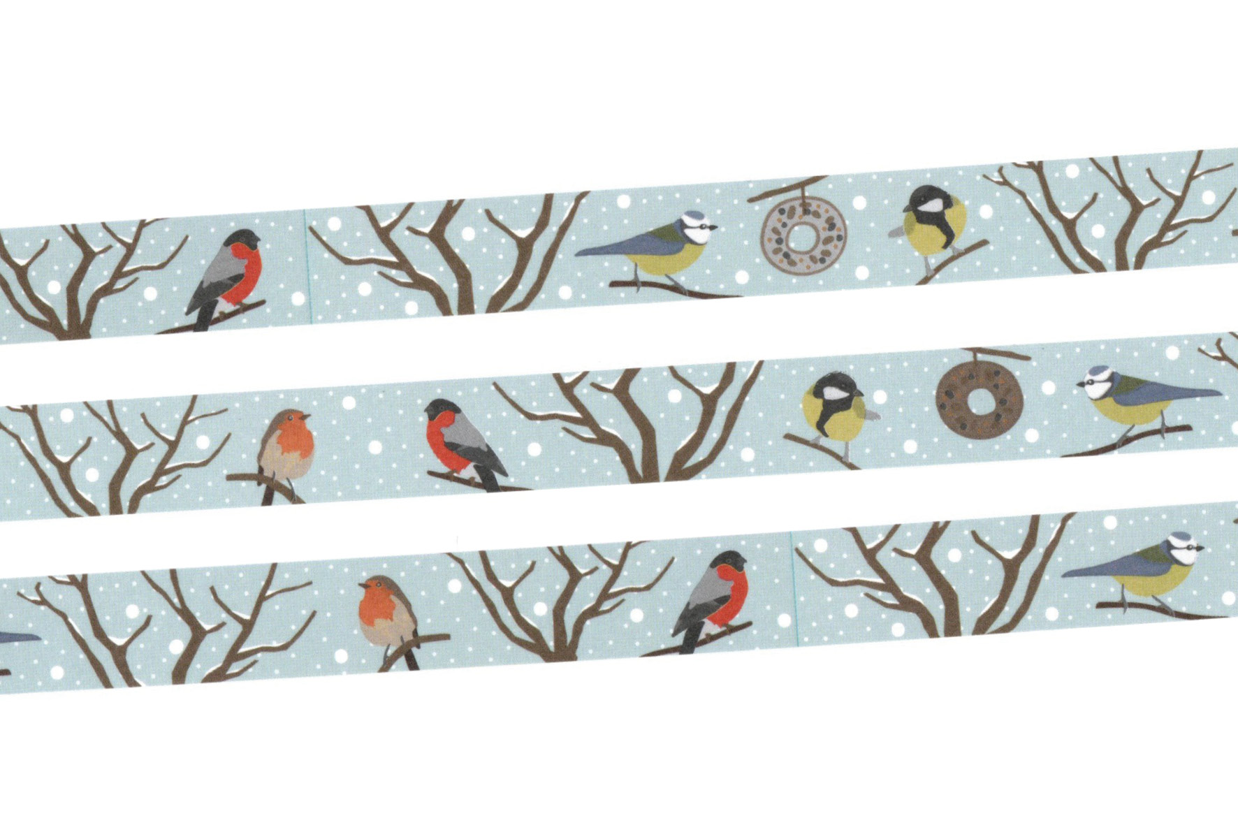 papersisters tape birds in snow