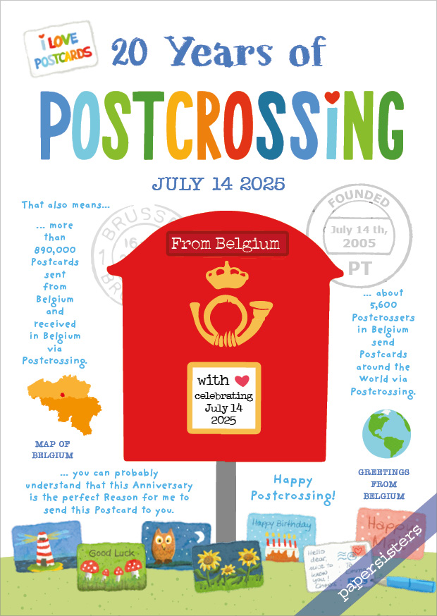 20 Years of Postcrossing BE