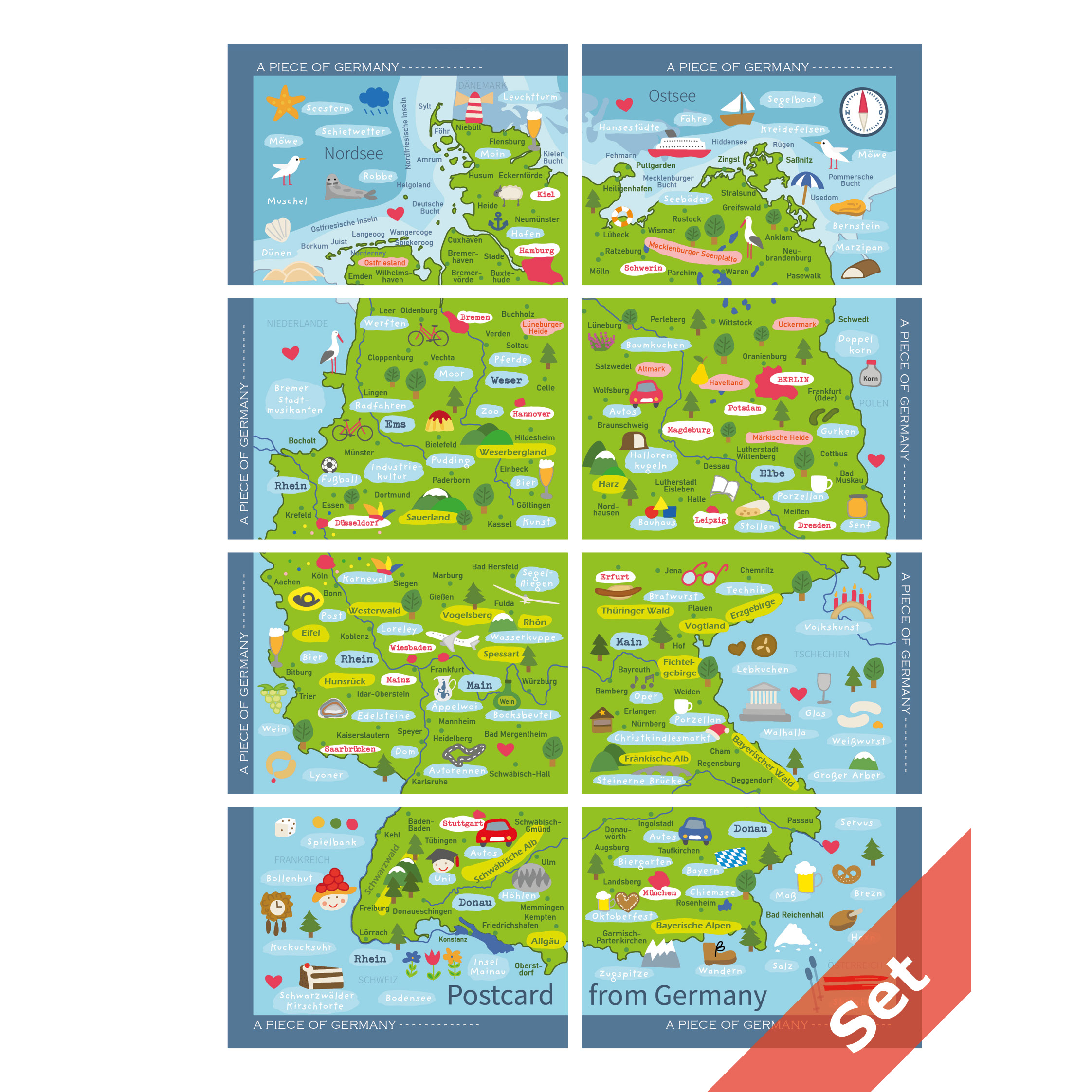 papersisters-Deutschland-Puzzle-Set