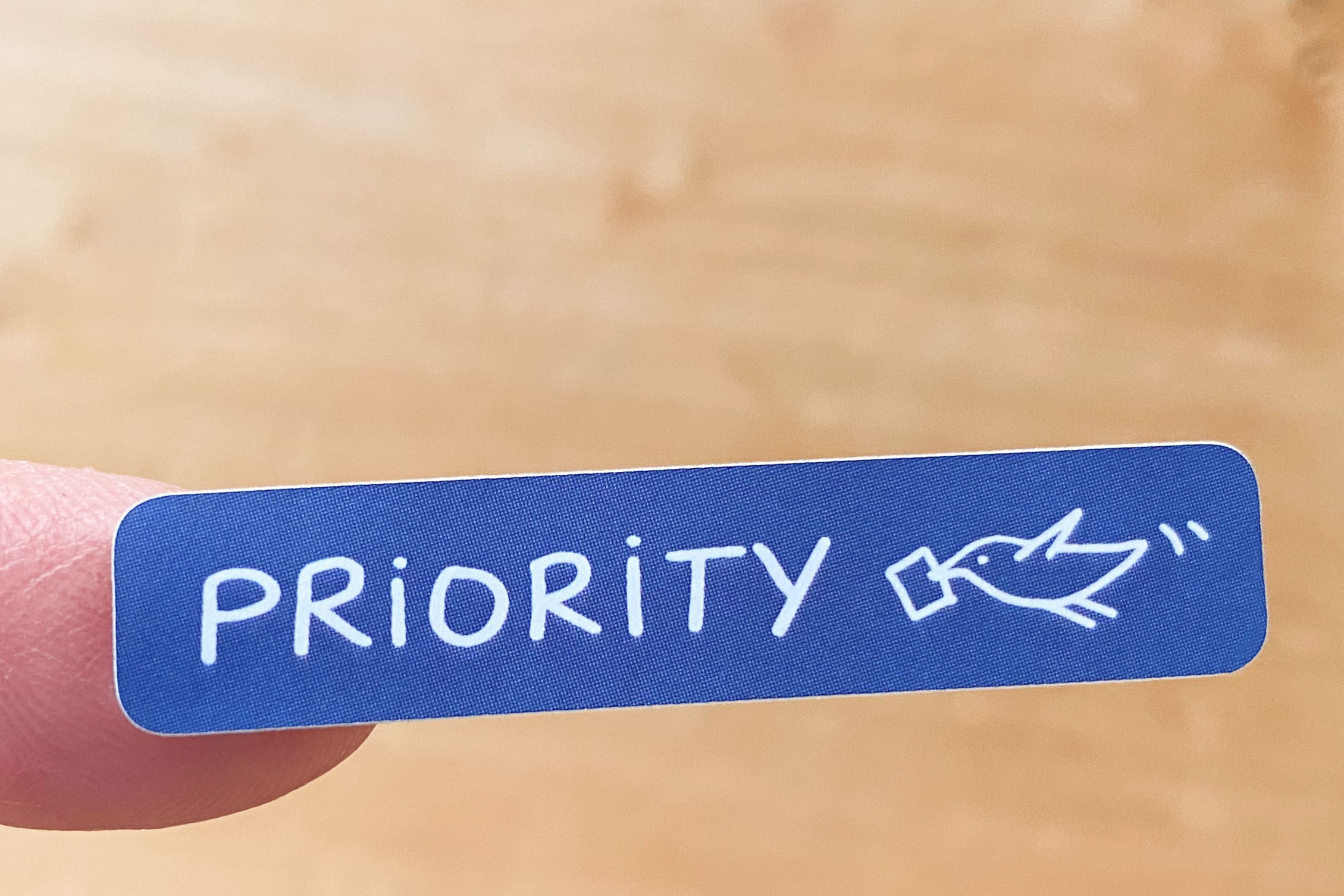Priority & Bird Slim Sticker Set 60 pc