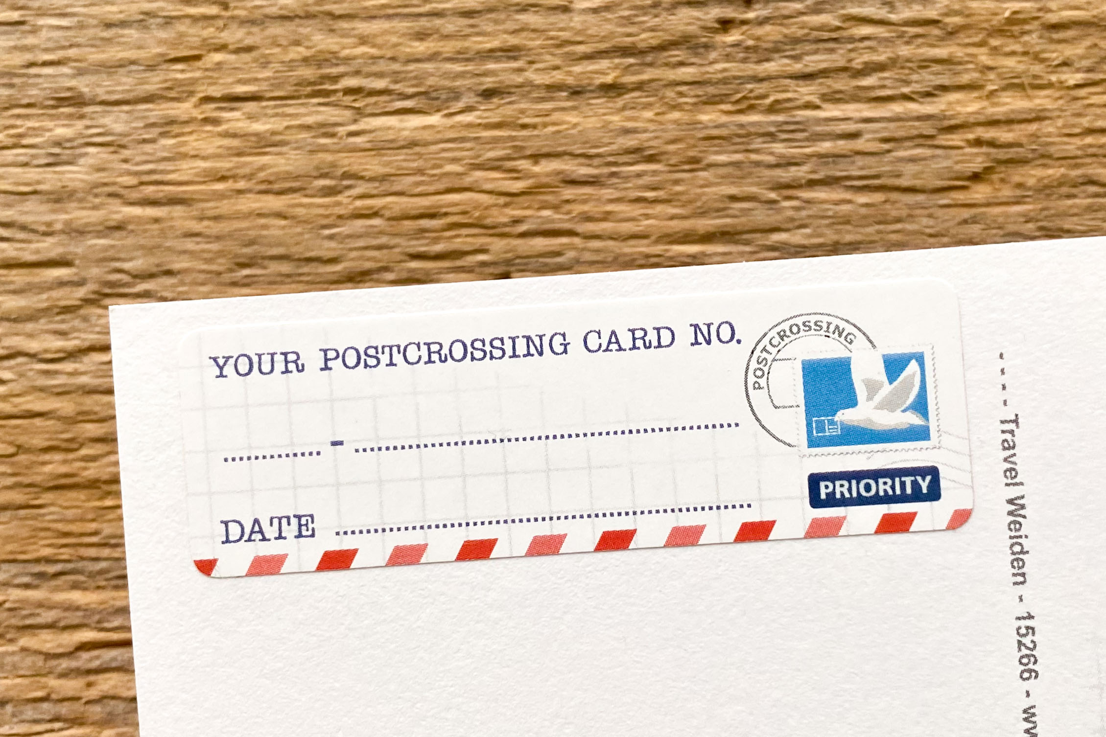 Postcrossing Pigeon Postcard ID Sticker Set 