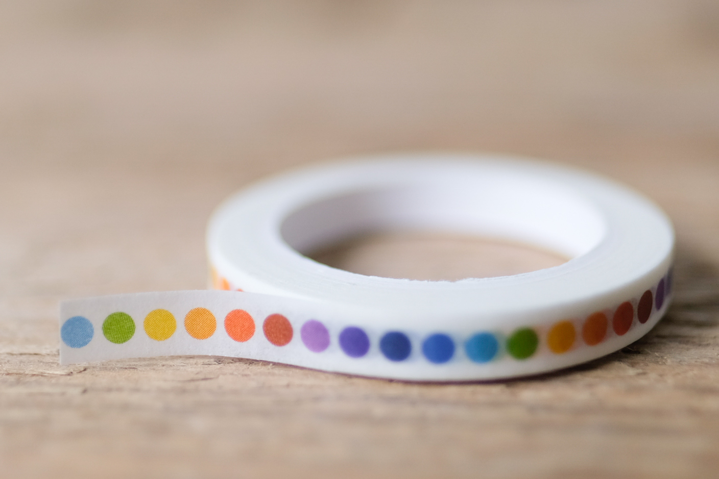 papersisters tape dotted rainbow