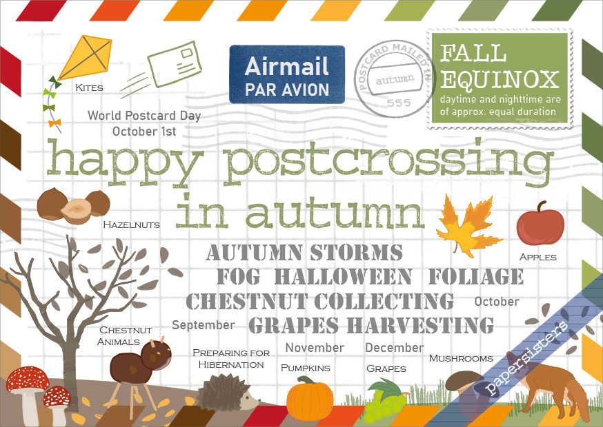 Happy Postcrossing in Autumn