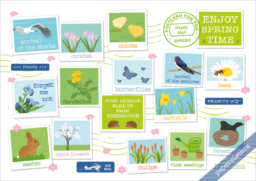 papersisters-Postkarte-Fr-hling-Spring-postcard55GBs5W6APGTm Spring is in the Air