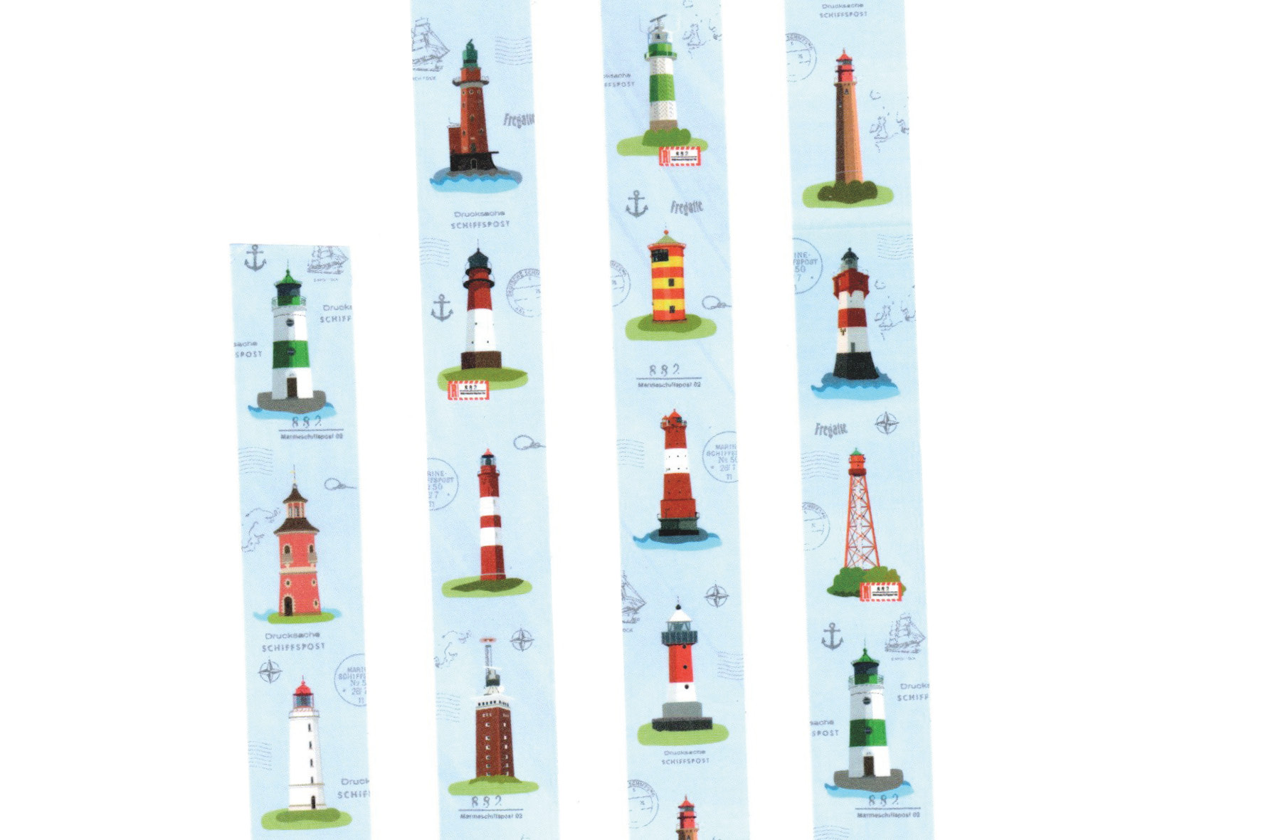 papersisters tape lighthouses