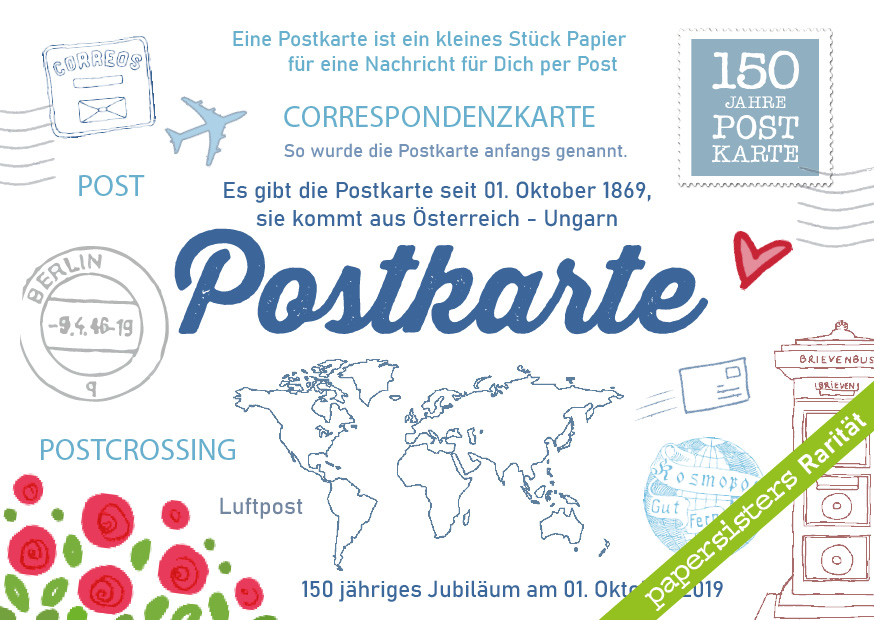 150 Jahre Postkarte * Rarity 150 Jahre Postkarte * Rarity