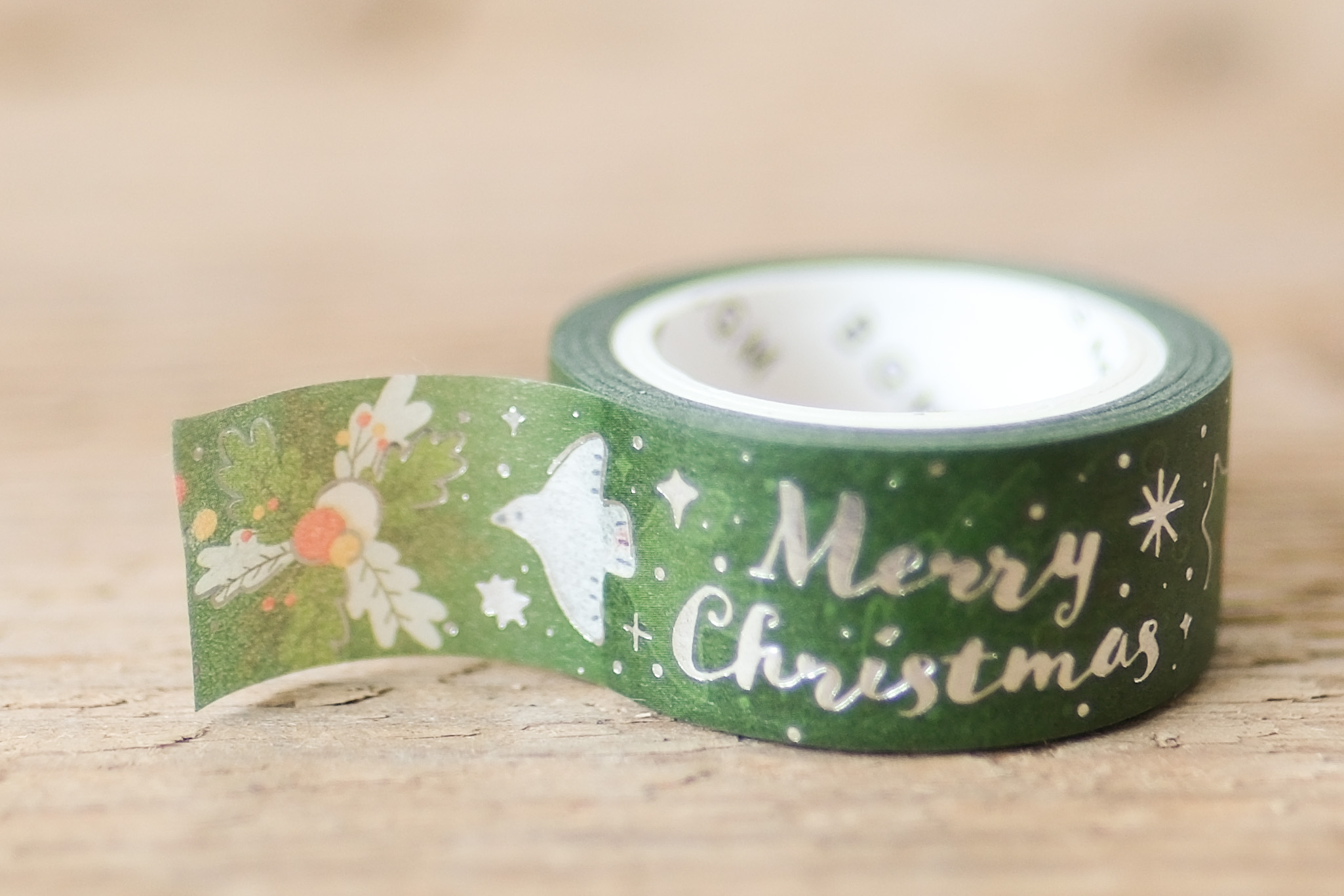 Masking Tape Glitter Christmas Happiness