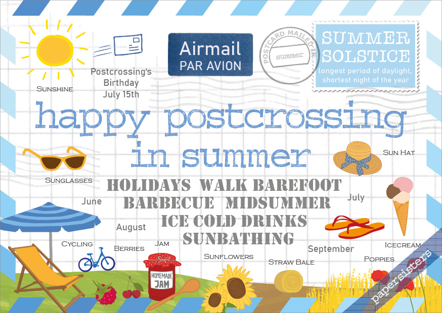 Happy Postcrossing in Summer
