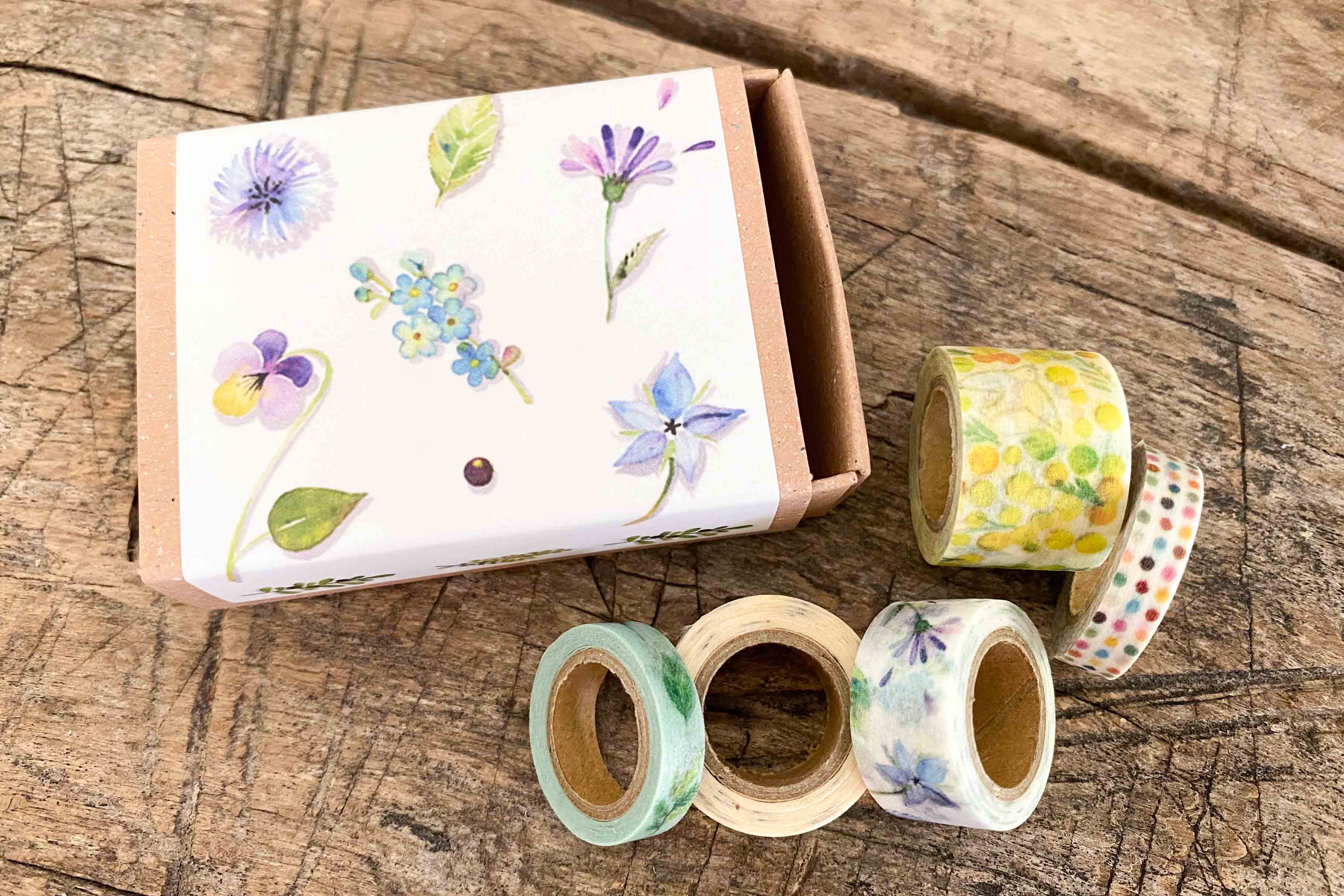 Washi - Fleurs aquarelle - EX - mt masking tape