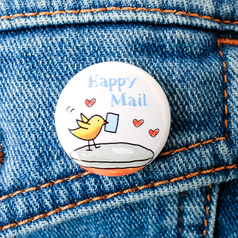 Button "Happy Mail" 