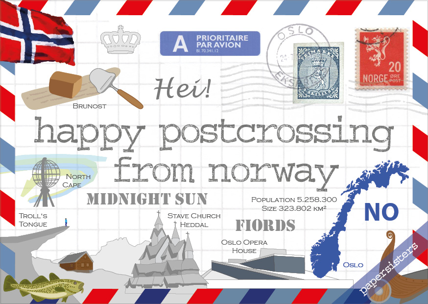 Happy Postcrossing NO