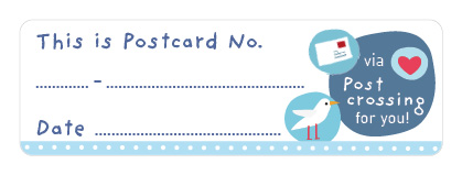 S* Sticker Postcard ID Lovely Mail neu 65x21 5er