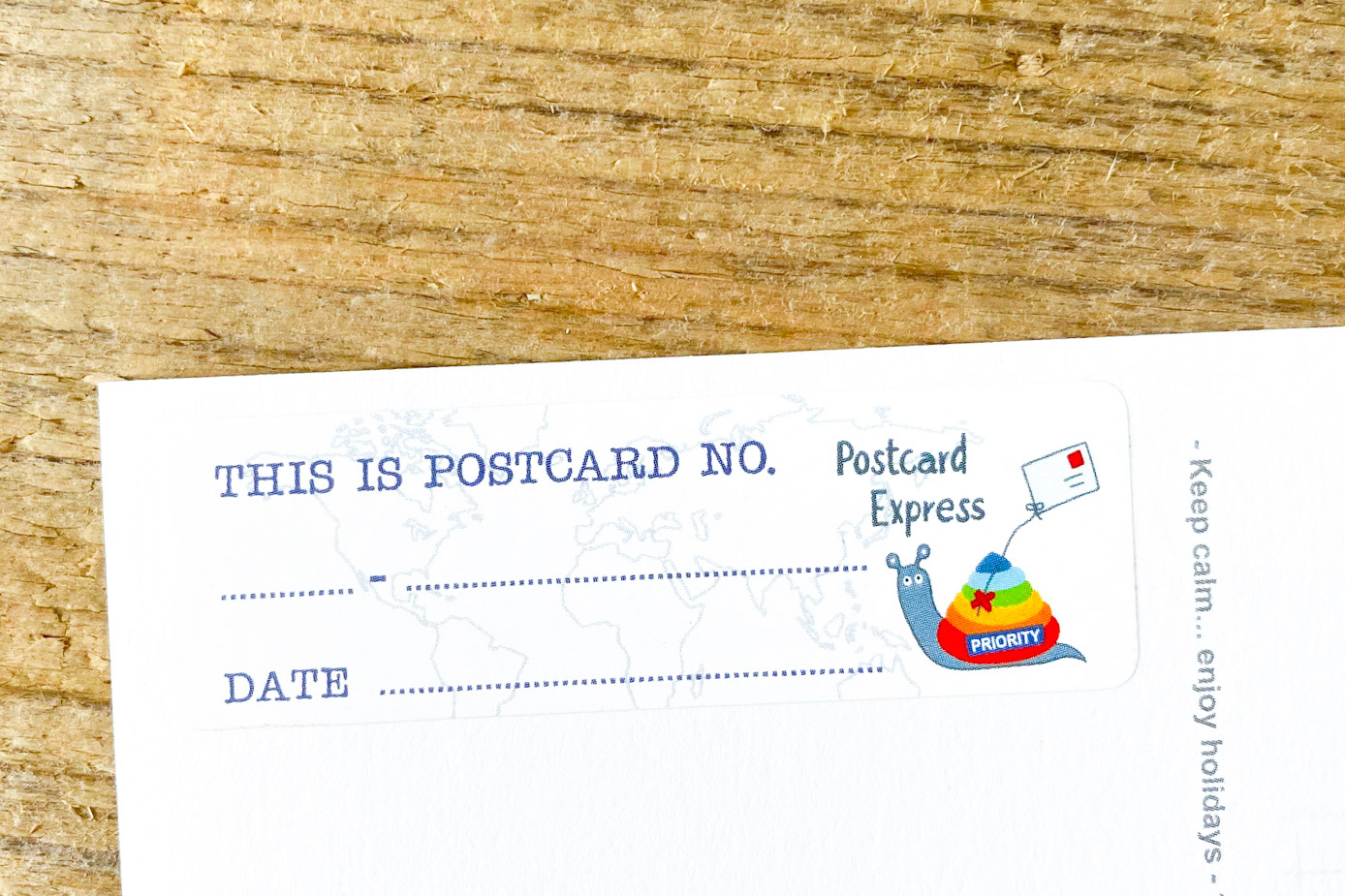 Postcard ID Sticker Set Postcard Express 