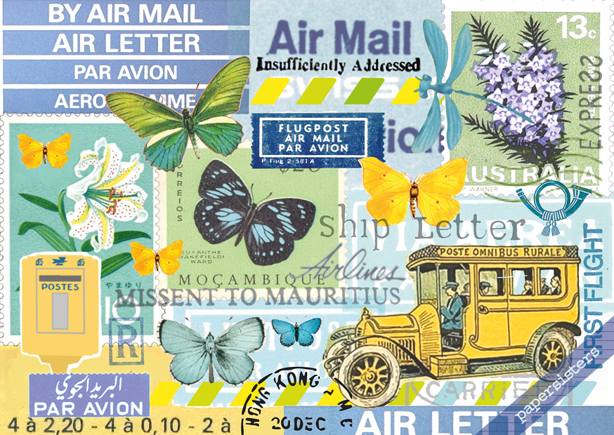 Butterflies Mailart No.15