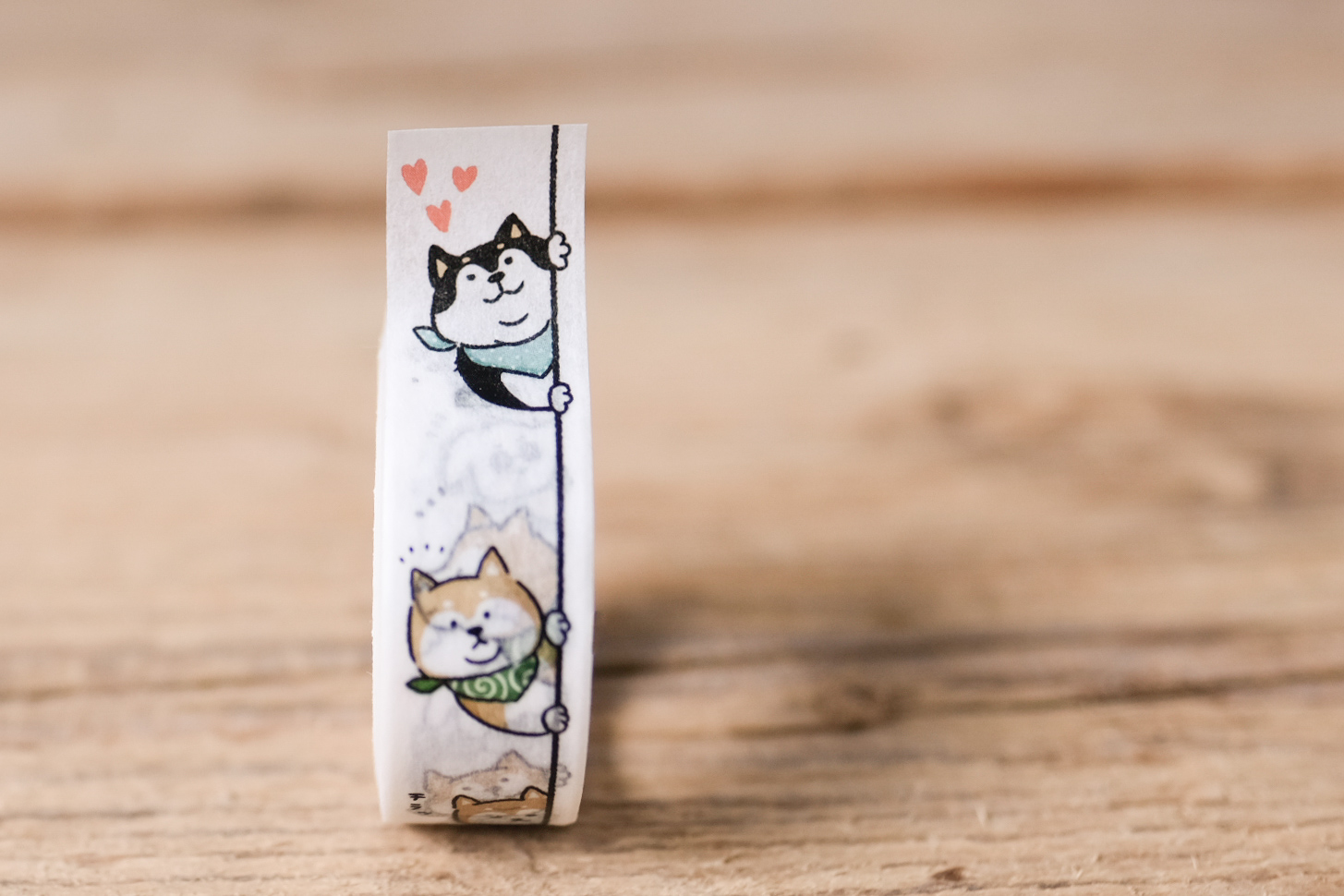 papersisters-Maskingtape-shiba-dog Masking Tape Shiba Dog