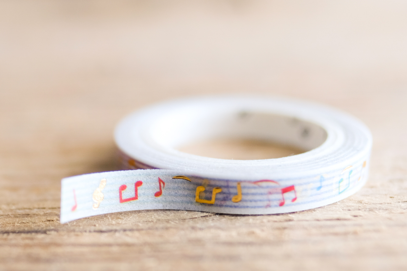 Masking Tape Gold Music Line