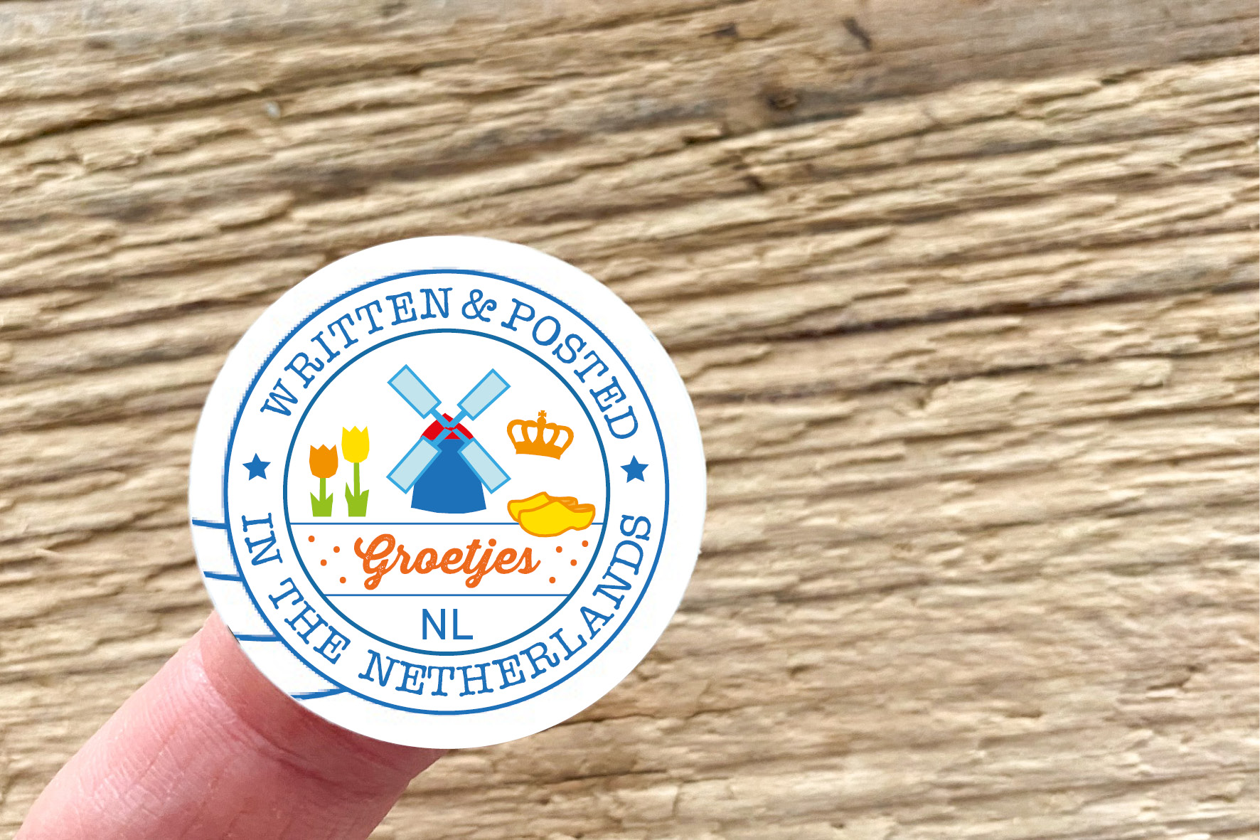 Netherlands Postmarks Sticker Set