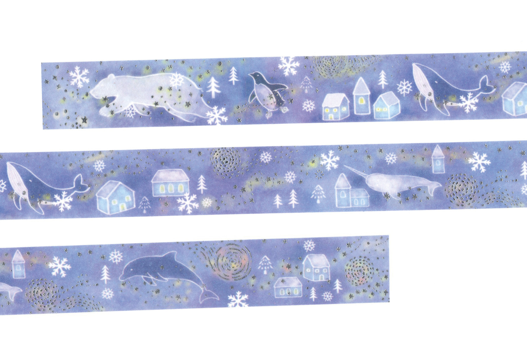 papersisters_Washi_Tape_Glitter_Snow_Festival