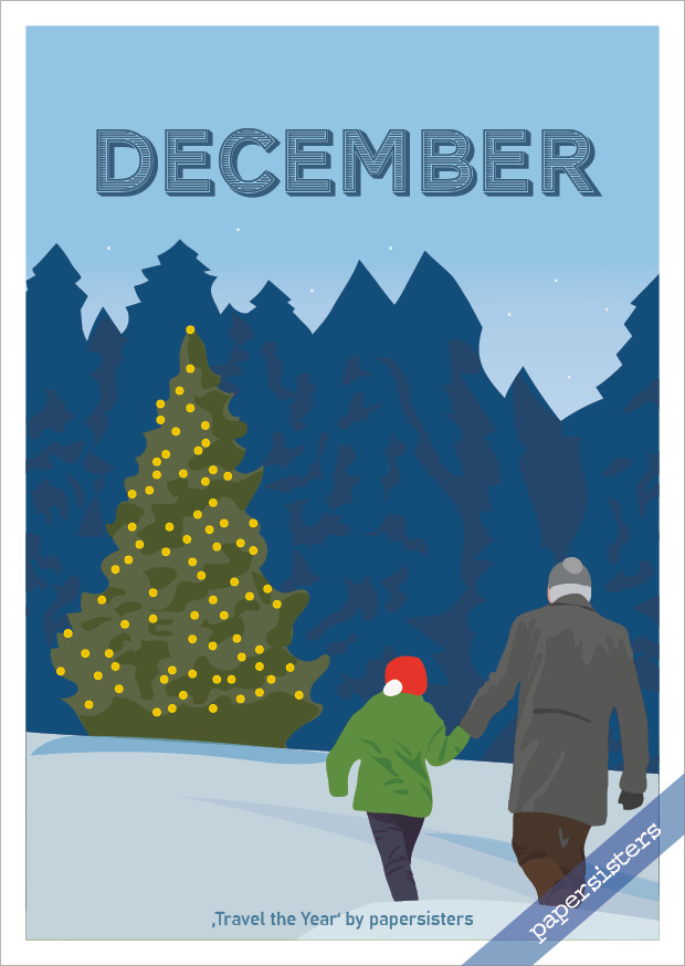 papersisters-December-Travel-Postcard December - Travel the Year