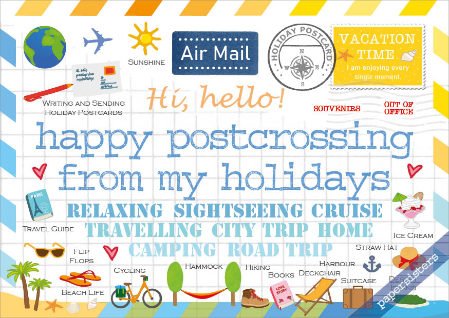 Happy Postcrossing - Holidays