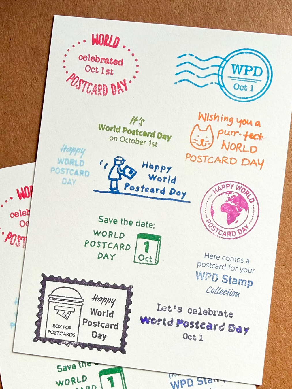Stempelset "World Postcard Day" by papersisters