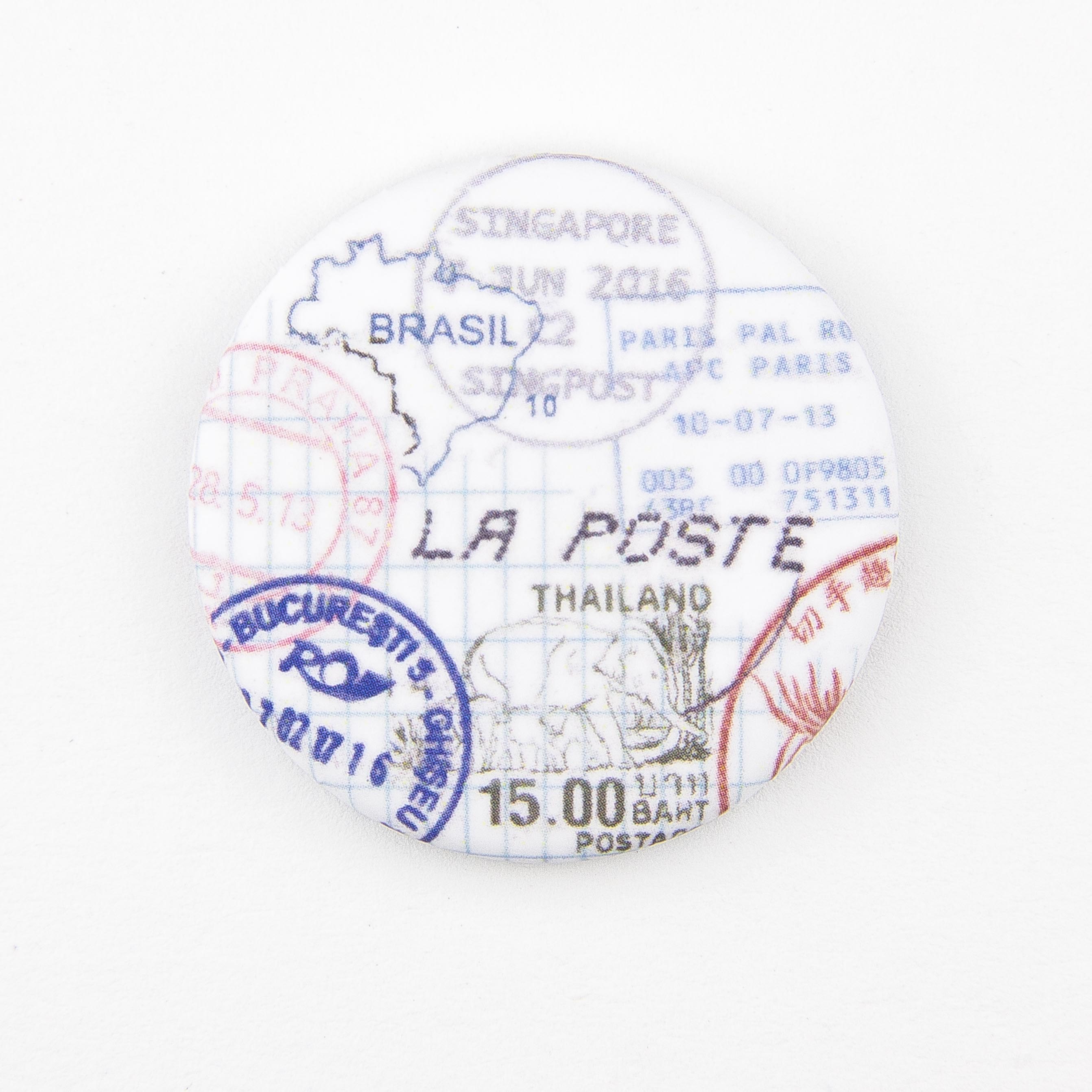 Magnet round "Postmark"