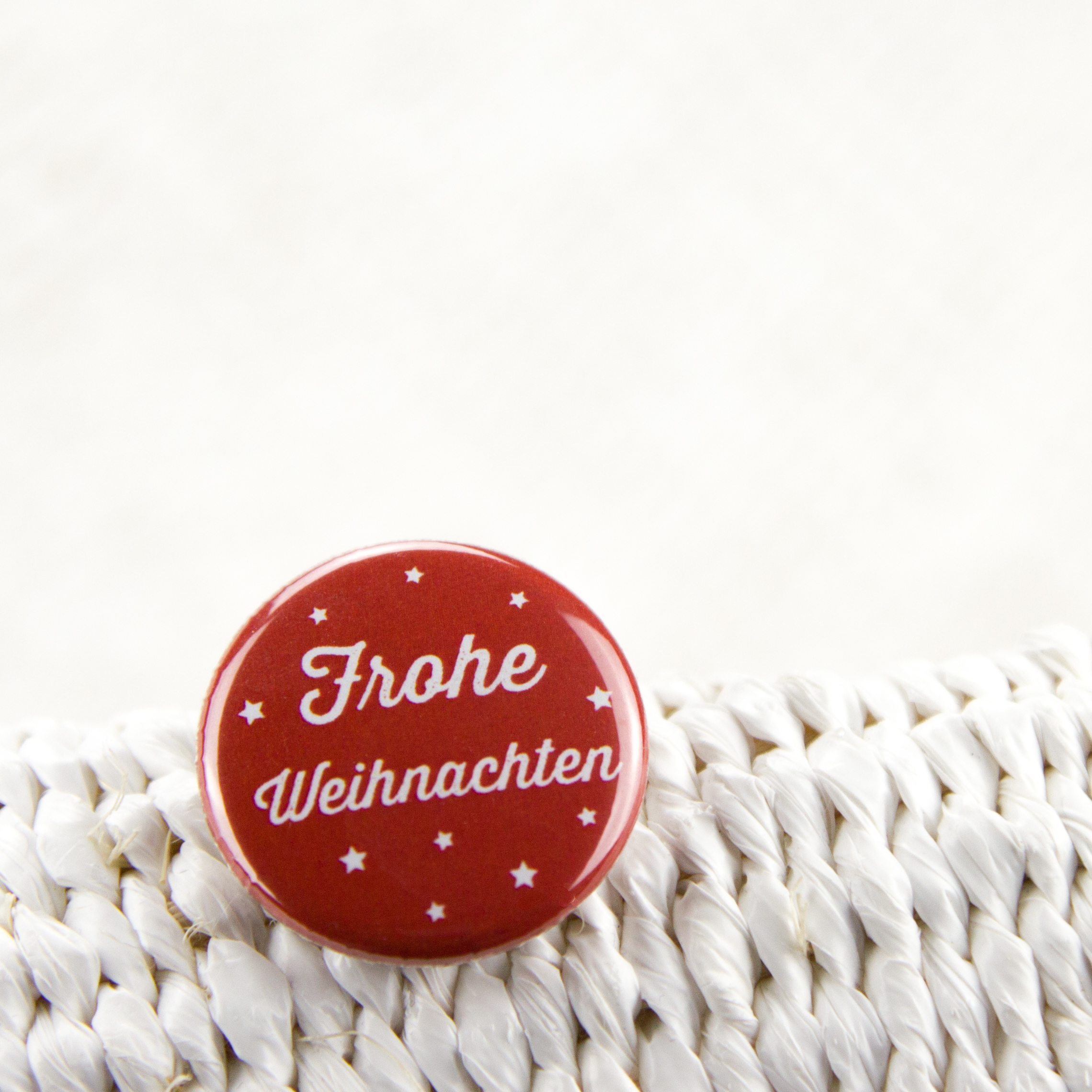 Button "Frohe Weihnachten"