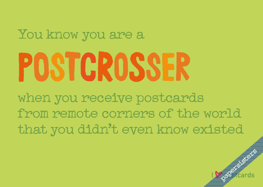 papersisters-Life-of-a-Postcrosser-No-6-postcard-Postkarte Life of a Postcrosser No.6