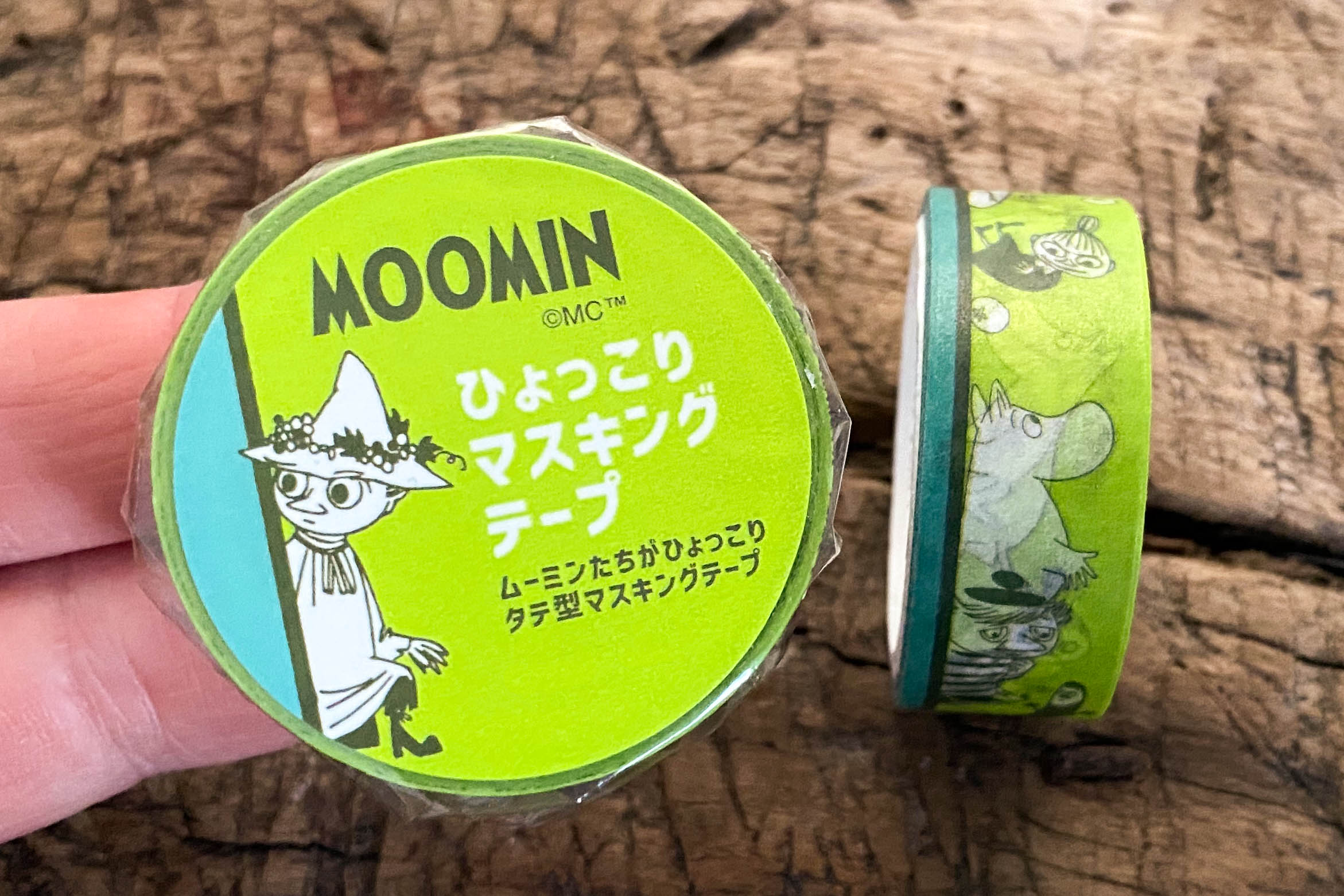 The Moomins Masking Tape Border Green