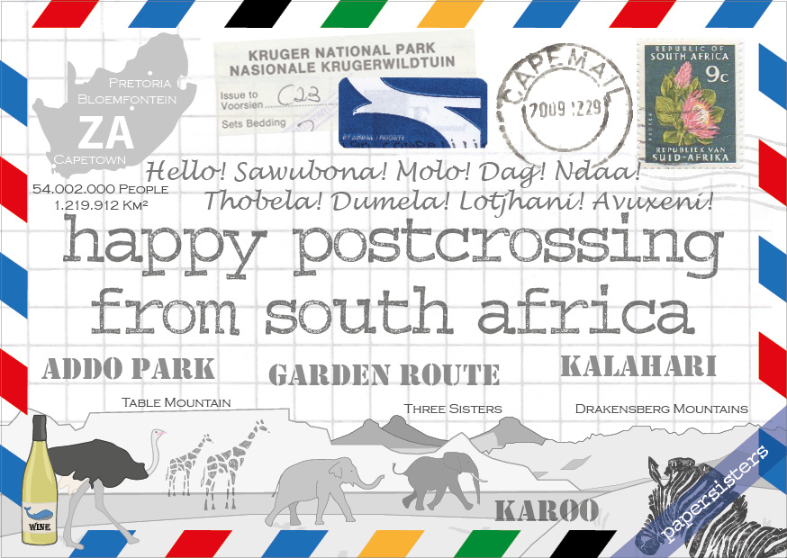 Happy Postcrossing ZA