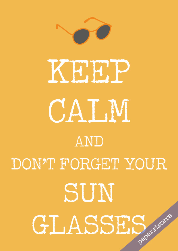 Keep calm Sun Glasses