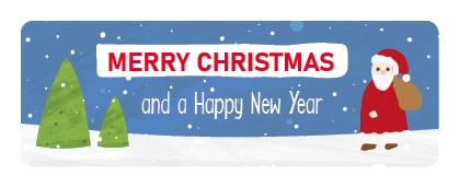 S* Sticker Merry Christmas and... 65x23 5er