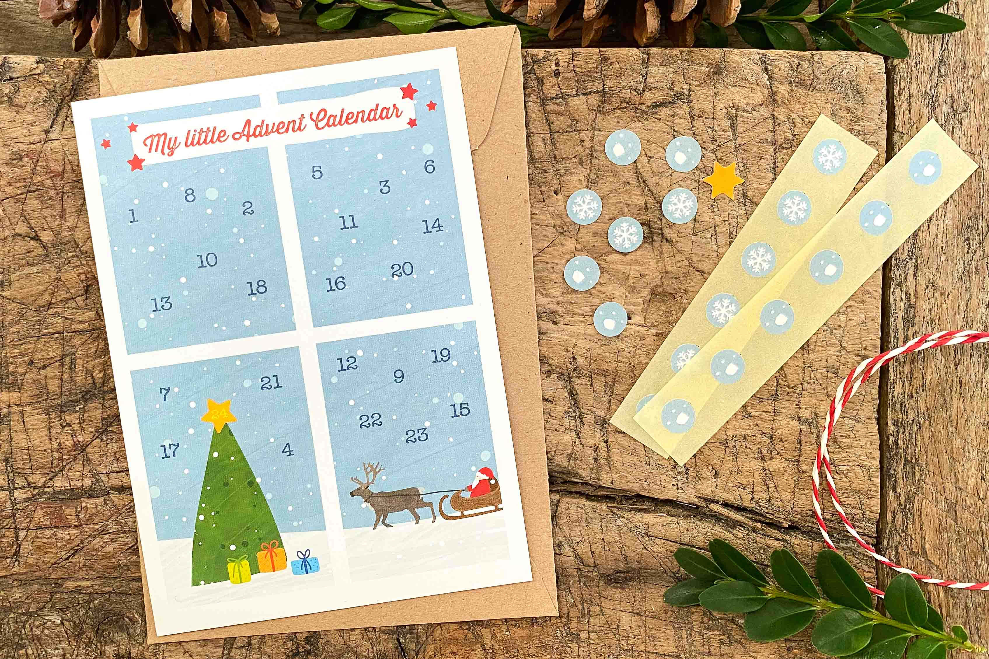 My little Advent Calendar - Postkarten-Adventskalender-Set