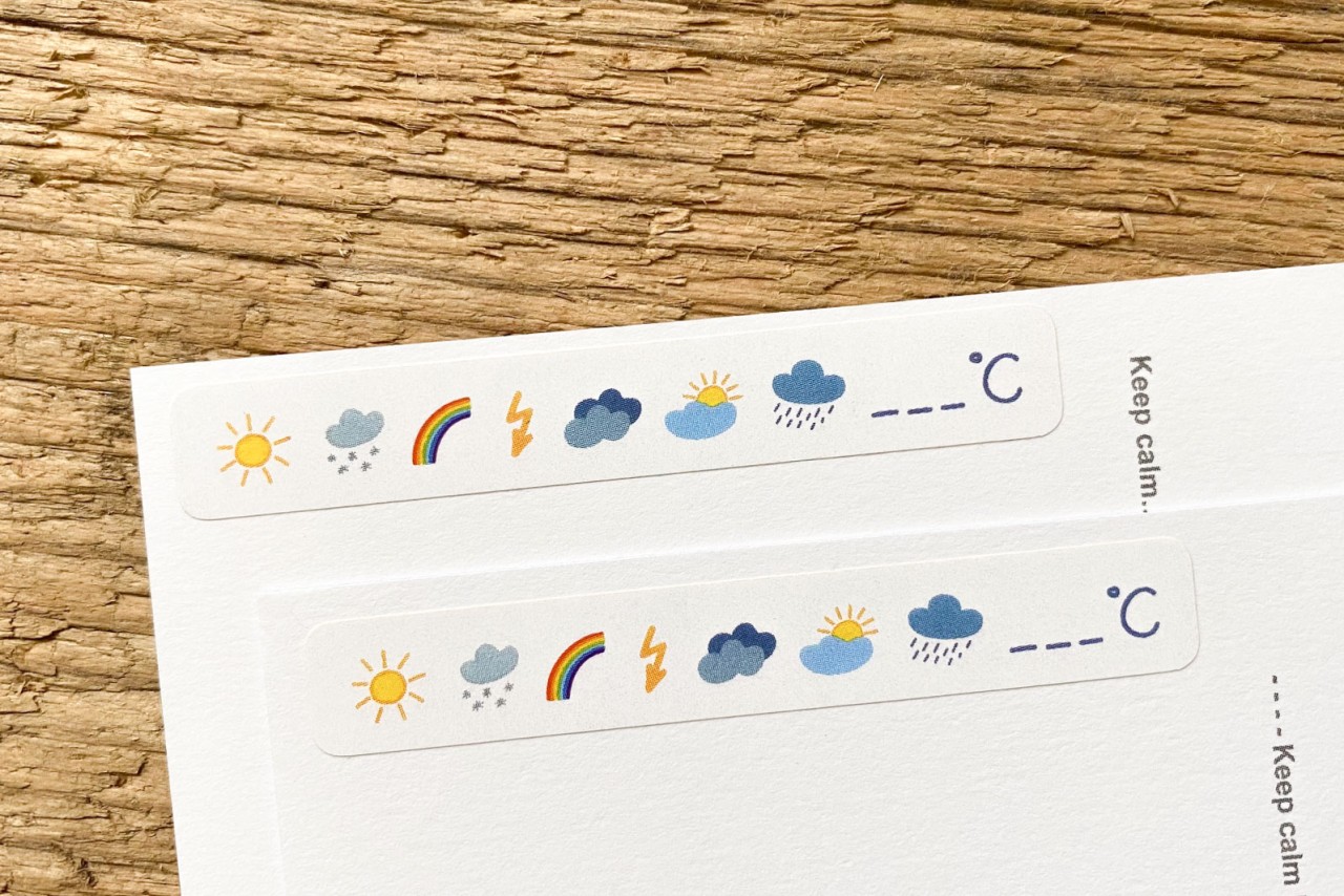 Weather Sticker Set