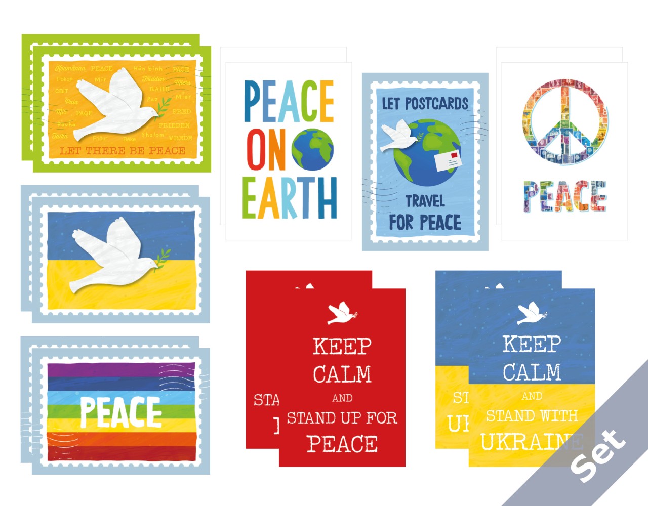 Send Postcards for Peace Set 15 Karten
